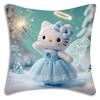 Cute Pink Hello Kitty Cartoon Pillowcase, Sofa Decoration Home Decor Double-Sided Printed Cute Cushion Cover