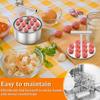 4Pcs Press Meatball Maker Stainless Steel Meatball Maker 6/12 Hole Manual Meat Balls Making Tool for Cooking Kitchen Accessories