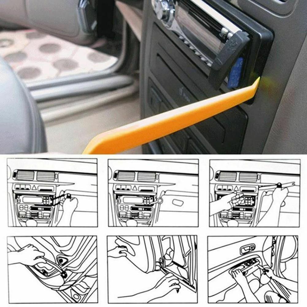 4-piece PanelRemoval Tool Set Car Audio Trim Removal Tool Kit Car Trim Removl Tool Kit Panel Door Pry Dash Interior Clip Plastic