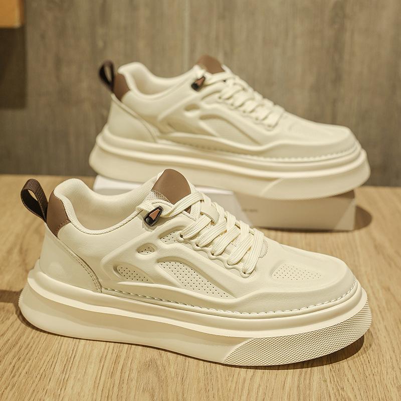 Men's Shoes New Summer Breathable Versatile Casual Board Shoes Men's High Sense Thick Sole