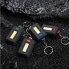 3 Light Mode Outdoor Mini Emergency Light Keychain Work Lamp for Fishing Camping Hiking Keychain Flashlight Portable