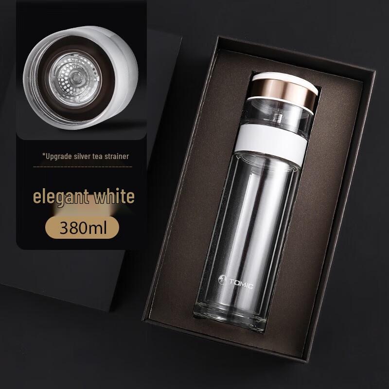 TOMIC Double-Layer Glass Tea Cup