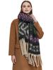Neuer Damen Schal Kopftuch Winter Dame Retro Dick Warm Quaste Schals Pashmina Mujer Lange Wickeltücher Foulard Bufanda Boho
