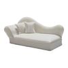 Miniature Chaise Sofa for Dollhouse 1:12 Scale with Pillows, European Collectible Handicraft Ornaments Style Simulation Recliner, Photography