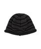 THE COLDEST MOMENT Tcm Stripe Bottle Beanie (Charcoal/Grey)