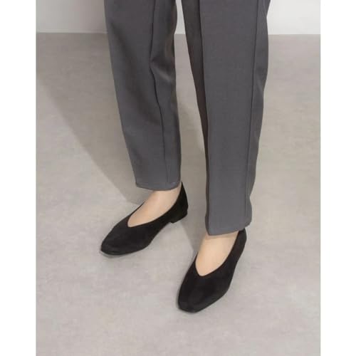 IK Plus 2025 Ballerinas mit Mittelnaht, Damen, Schwarz, Glatt (Weichling), Größe 25,0 cm, 2E