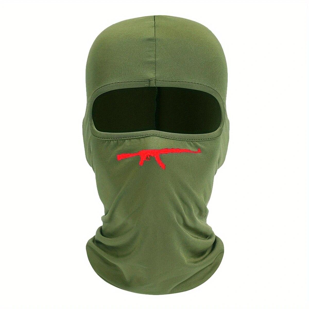 

Cycling sunscreen breathable face mask for men and women, fashionable outdoor item suitable for skiing travel One Size армия зеленый