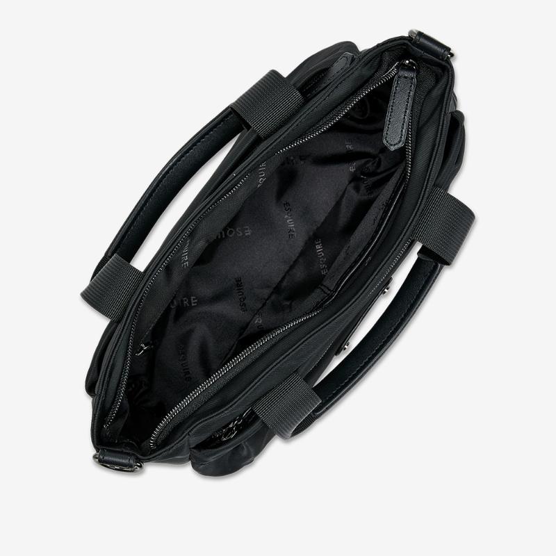 ESquire Collection Women S Ultralight Nylon Urban Tote Bag Black