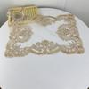 Rectangular Cover Cloth Embroidered Coaster European Placemat  Home Decoration