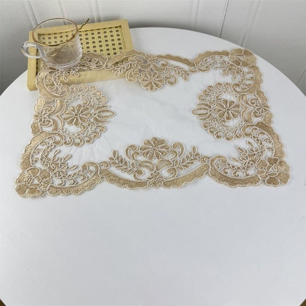 Rectangular Cover Cloth Embroidered Coaster European Placemat Home Decoration
