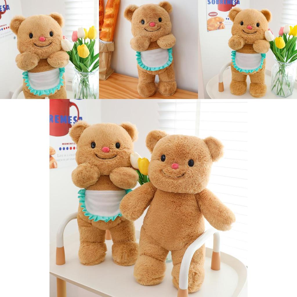 Butter Bear Plush Stuffed Animal Toy Soft Pp Cotton Cuddle Pillow For Kids Room Decor