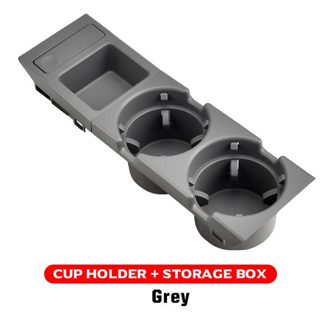 Nowy podwójny otwór Car Styling przedni środkowy schowek na deskę rozdzielczą moneta + uchwyt na kubek do BMW serii E46 1999-2006 51168217953