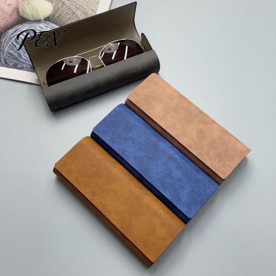 Reading Glasses Storage Vintage Magnetic Eyeglasses Case, Hard Shell Sunglasses Holder for Case Travel, Portable Anti Crush Anti-Pressure Protective