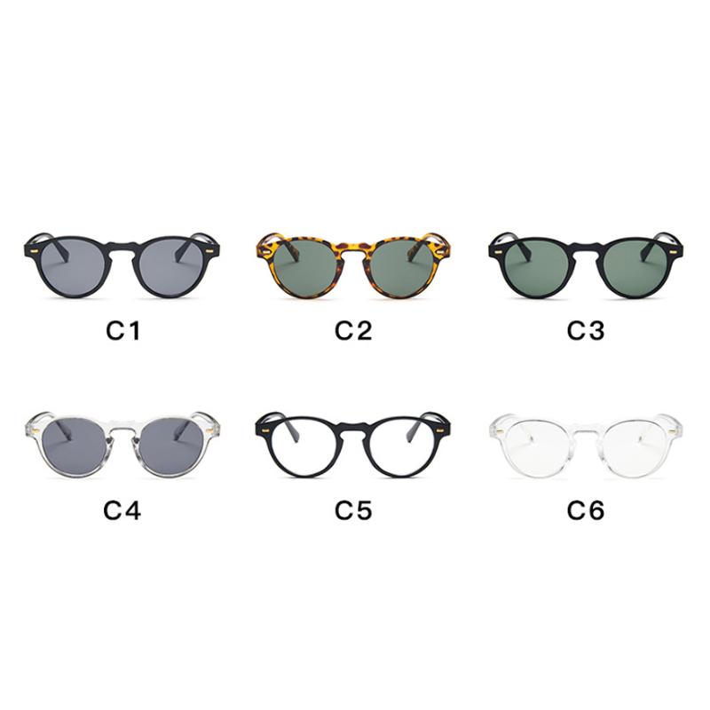 Classic Vintage Sunglasses Woman Male Round Cat Eye Sunglasses Female Retro Style Leopard Small Frame