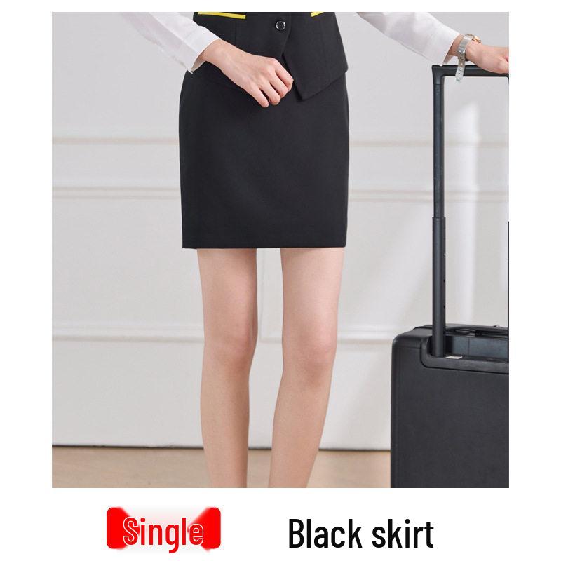 2026 Women's Professional Vest Suit - Spring/Summer New Style: Elegant Receptionist & Flight Attendant Workwear