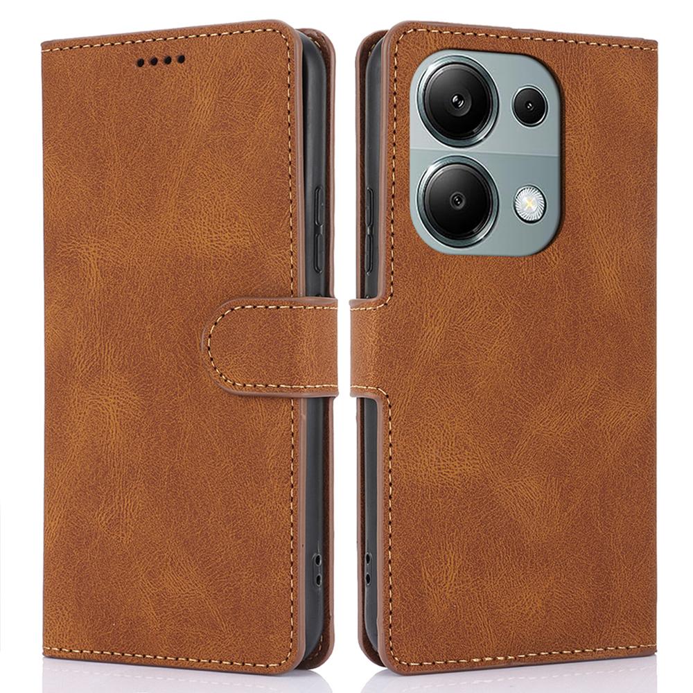 For Xiaomi Redmi Note 13 4G Wallet Cases Anti-Drop Leather Phone Cover