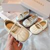 Girls' Leather Shoes, New Spring-summer Model, Children's Slip-on Loafers, Cute Pearl Shoes for Older Children