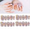 Handmade Aurora Flashing Rhinestone Disco Glitter Nail Sticker Candy Paradise Ultra-short Gradient Xs S M L