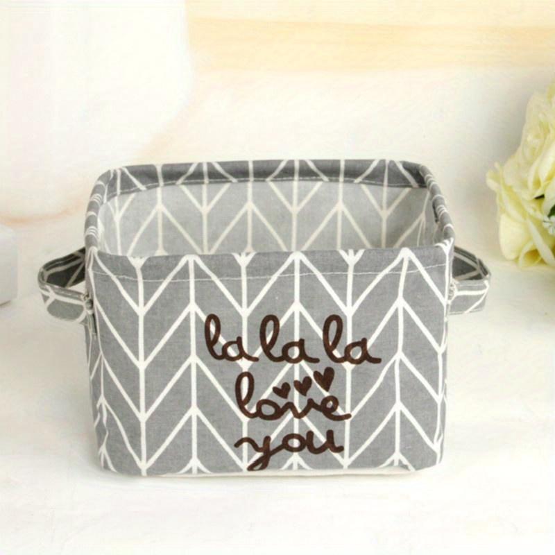 1Pcs of Cotton Linen Storage Box Creative Desktop Debris Storage Basket