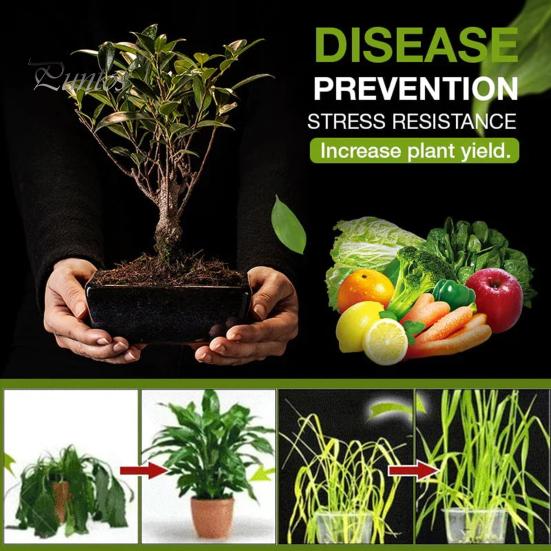 Soil Activator Powder Fertilizer Nutrient-Rich Plant Growth Booster Soil Activation Powder for Potting Mix Seedlings Compost Indoor Outdoor Plants