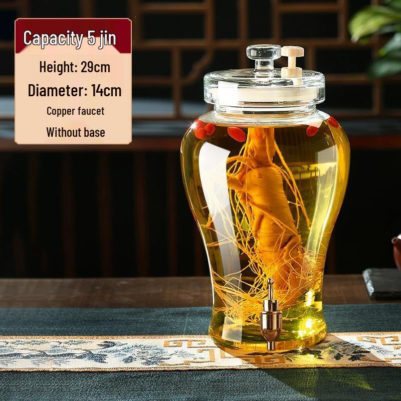 

Стеклянная банка для настаивания с краном