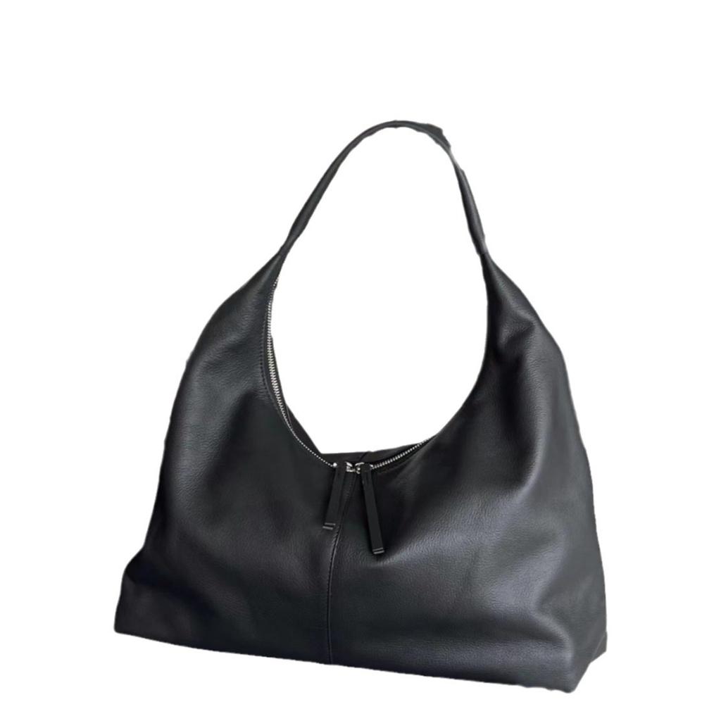 Simple 2025 Large-capacity Advanced Texture Niche Work Commute Large-capacity Leather Versatile Single Shoulder Underarm Bag Women