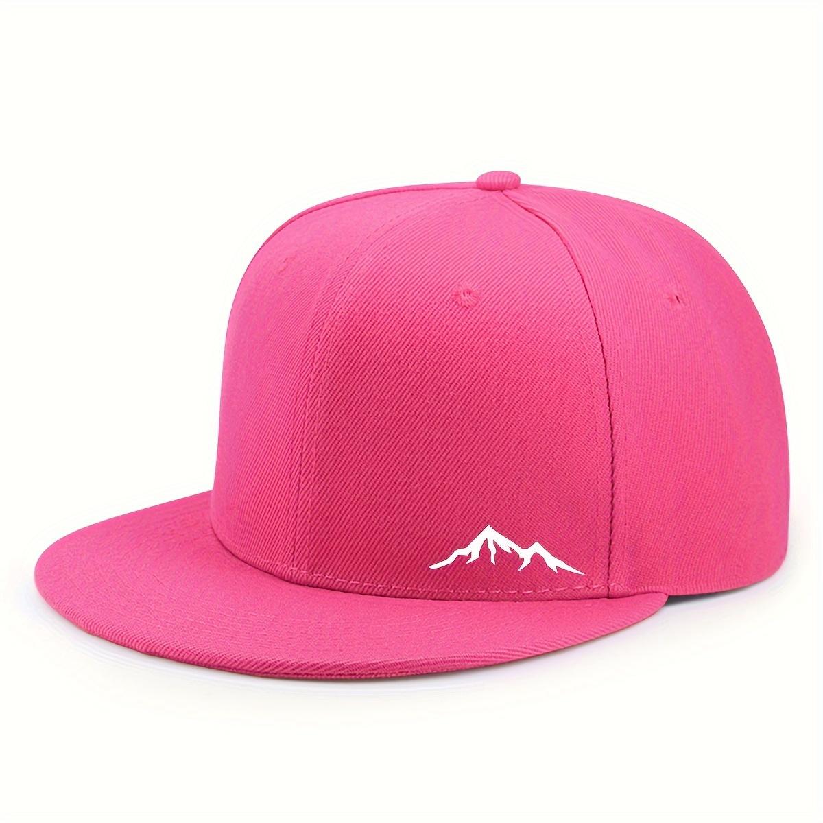 Unisex verstellbare Baseballkappe - Trendige, sonnenschützende flache Kappe für Outdoor-Aktivitäten, Polyester