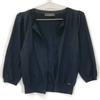 FOXEY 27815 Black wool logo plate cardigan tops 38 blackUsed