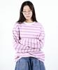 Deumakeu Multi Stripe Long Sleeve Tee - Pink
