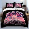 Cute Axolotl Warrior Bedding Set Bedding Set (1 Duvet Cover, 2 Pillowcases, Duvet Not Included)