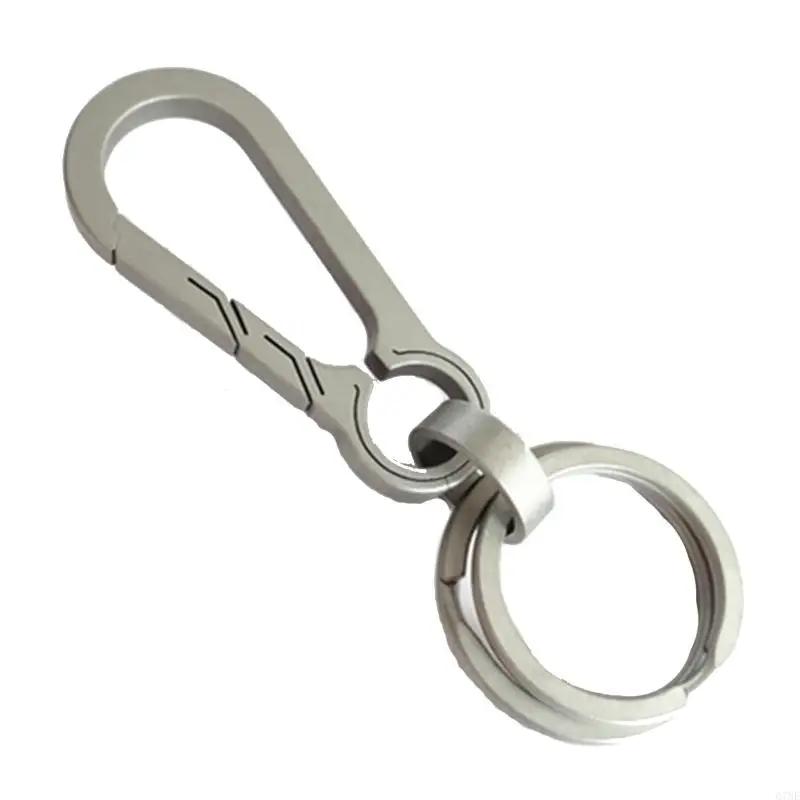 G7NF Lightweight for Titanium Alloy Keychain with for Key Ring Carabiner Car Fo