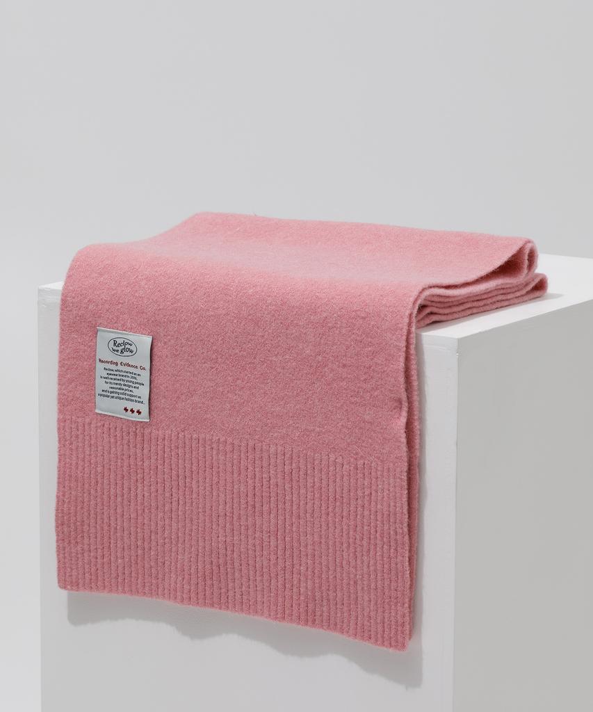 Likkeullou Rc Wool Touch Knit Scarf Pink