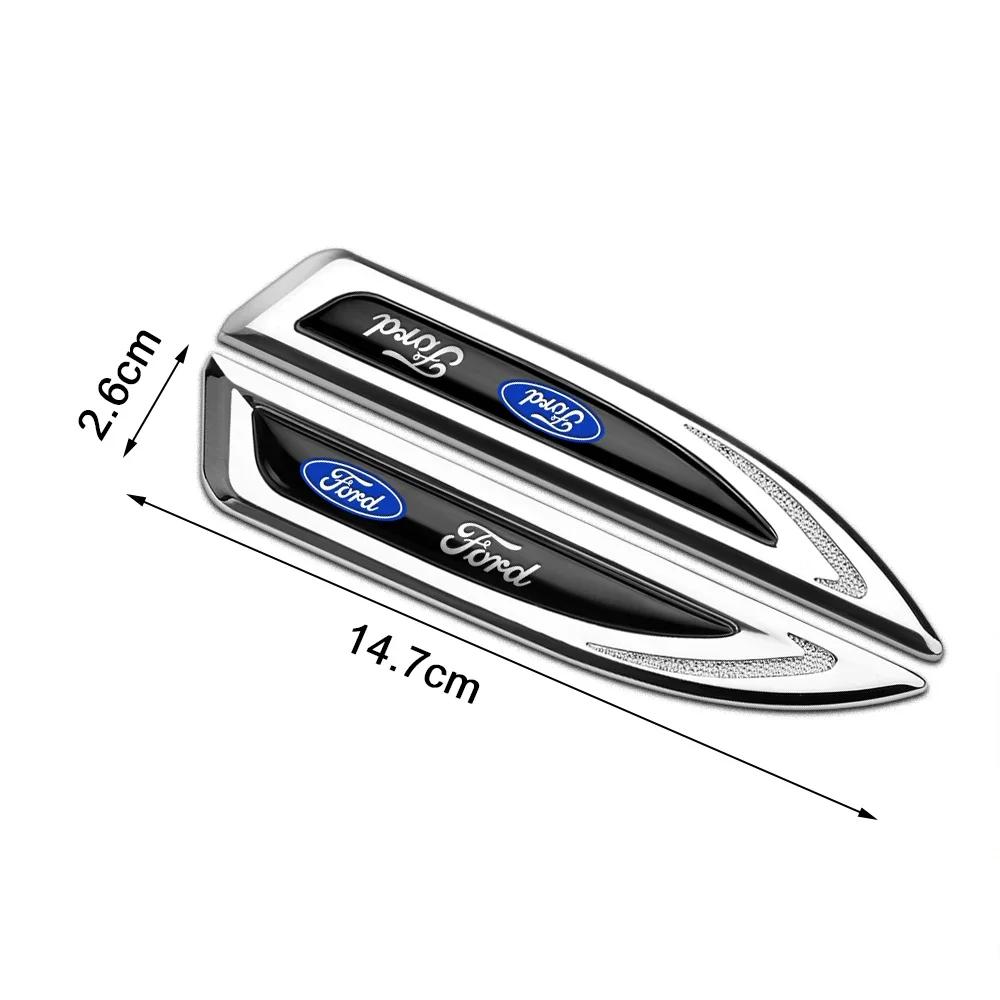 New 2026 Car Sticker 2025 Hot 2pc Car Styling Side Door Body Fender Stickers Knife Badges Decoration For Ford Focus MK2 MK3 Rang