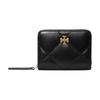 TORY BURCH Brand Logo Zipper Closure Leather Wallet Regular Women's Black 159791-001