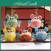 Plush Crab Cartoon Keychain Adorable Mini Stuffed Animal Bag Charm