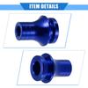 A ABSOPRO Car Gear Shift Knob Adapter M12x1.25 Shifter Boot Retainer Universal Manual Transmission Car Durable Aluminum Alloy Blue