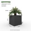 Square Fiberglass Garden Planter