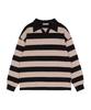 FANCY CLUB Striped Oversized Rugby Tee (Pink)_F24Zb074