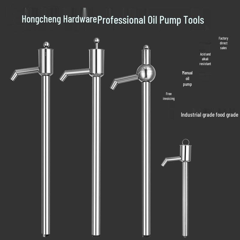 Hand-Cranked Stainless Steel Oil and Water Siphon Pump with 200L Steel Wire Hose