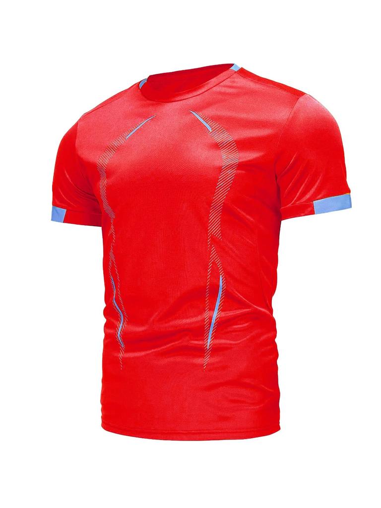 Sommer Sportbekleidung Gym Atmungsaktives T-Shirt Herren Schnelltrocknendes Jogging T-Shirt Herren Trainingsshirts Fitness Tops Lauf-T-Shirt