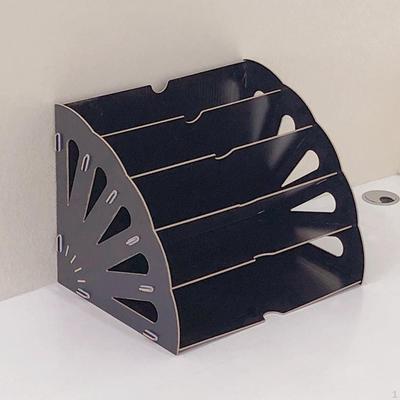 Desk File Organizer Holder Brochures Rack Dividers Frame Office Supplies Notebook