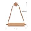Vintage Toilet Paper Roll Holder Wooden Leather Bathroom Storage Rack Towel Tissue Dispenser Wall Mounted Bathroom Accessories