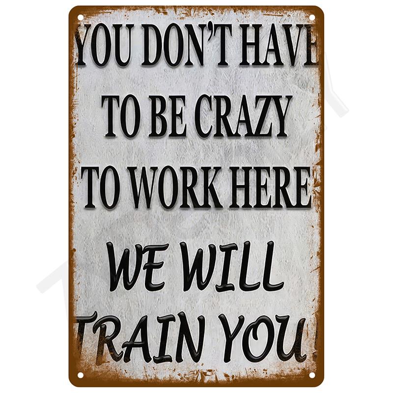 Retro Tin Sign Vintage Metal Signs Plates Posters House Interior Bathroom Wall Art Mural Aesthetic Room Home Decor Decorations