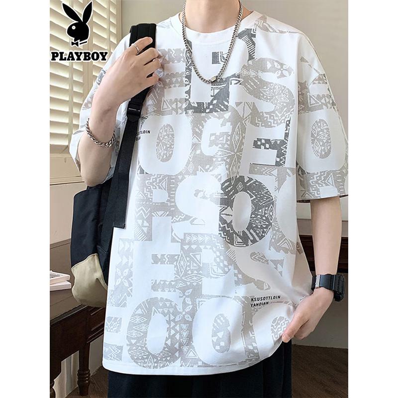 Playboy Men s Loose Fit Short Sleeve T-Shirt 4XL