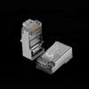 1000Mbps Cat6 Cat5e RJ45 Plug Ethernet Cable Connector Male Lan Network 8P8C STP Shielded Terminals Cat 5 Gold Plated 100pcs
