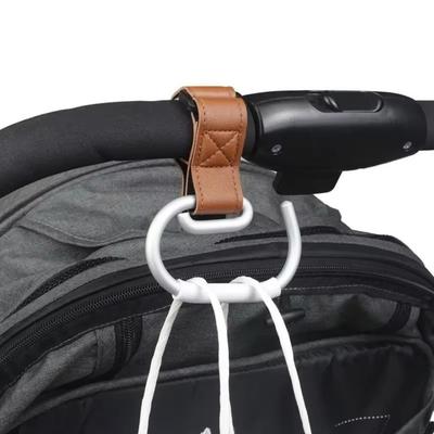 PU Pram Hanging Hook Solid Color Cart Organizer New Baby Stroller Hooks