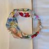 National Style Fragrant Cloud Yarn Magnetic Buckle Necklace Silk Scarf Women'S Summer Pearl Collarbone Chain Versatile High-End Scarf Neck Protection