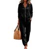 Women's Casual Hoodie Jacket Set for Fall and Winter, Comfortable Fashion Outfit