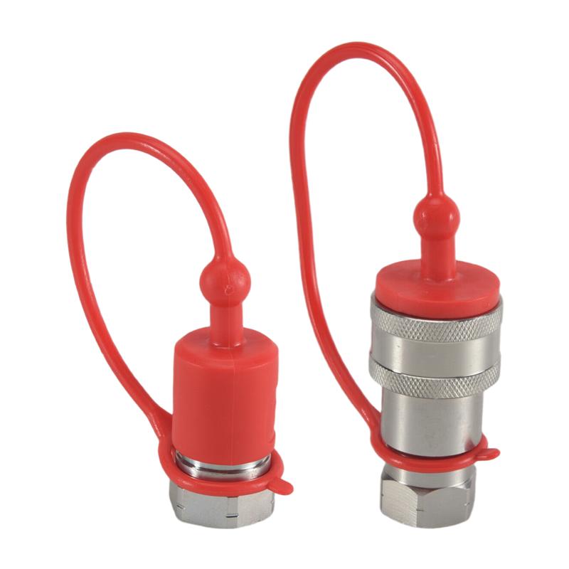 A96I-1Set ISO7241-A NPT Hydraulisk Koppling Kopplingskontakt 1/2 tum Snabbväxlingsgränssnitt Metall