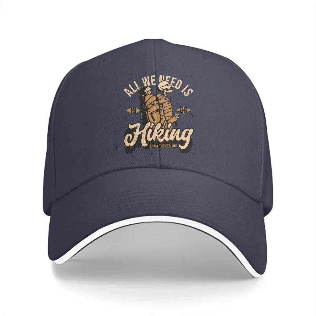 Pure Color Dad Hats All We Need is Hiking Unisexs Hat Sun Visor Baseball Caps Hiking Peaked Cap